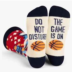 New In Package! Unisex Basketball Crew Socks - Do Not Disturb